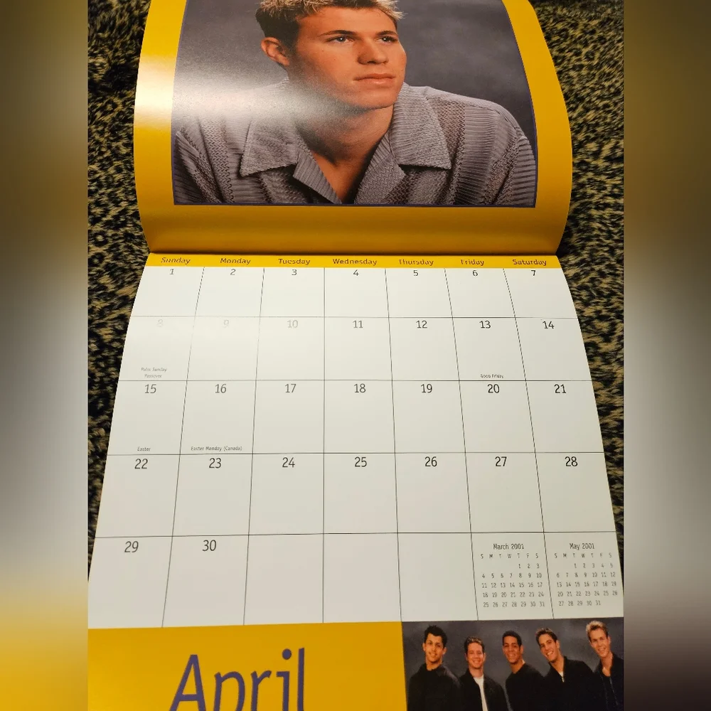 OTown 2001 Calendar | Vintage | Y2K | Boy Band | Wall Calendar | Music